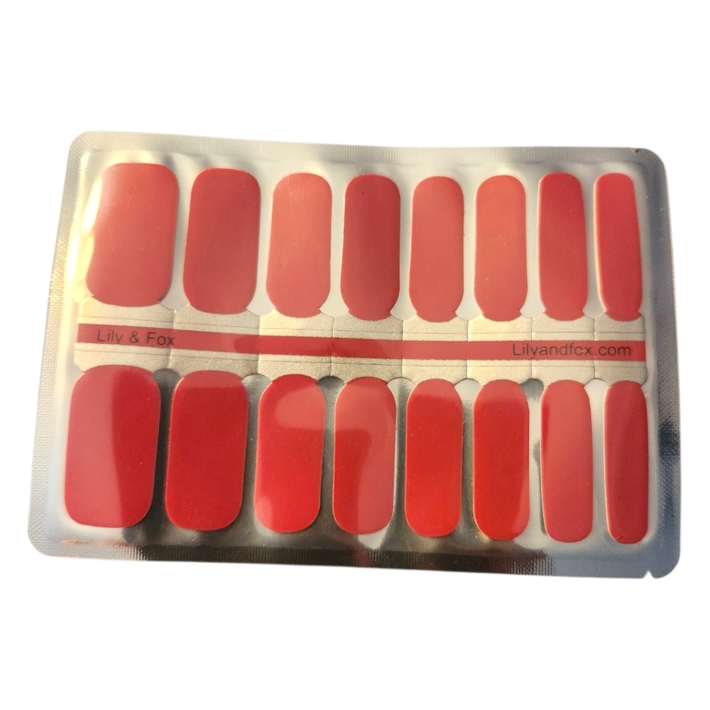 Red/Pink Nail Wraps